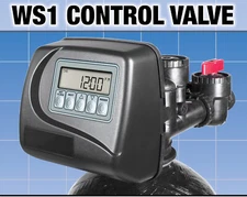 Clack WS1EE Metered Softener Control Valve, Fitting set , bypass included