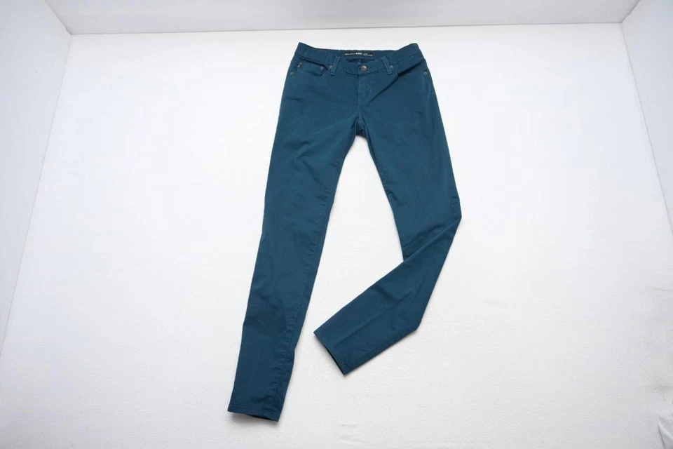 Pantalones Big Star Alex tiro medio ajustados caqui elásticos azul oscuro para mujer talla 28 x 31 Foto 2 de 4