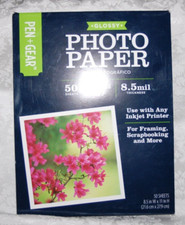Pen  Gear Glossy Photo Paper 50 Sheets for Inkjet Printer / Framing, Scrapbooks