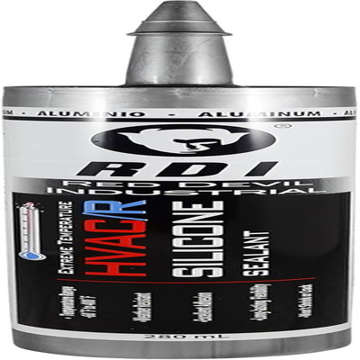 089650 Extreme Temp HVAC/R Silicone Sealant, Weather-Resistant, 280ml, Aluminum