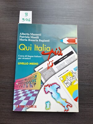 QUI ITALIA LIVELLO MEDIO (ITALIAN EDITION) By Alberto Mazzetti