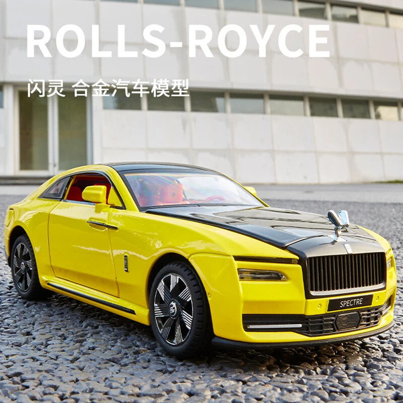 1:24 Rolls-Royce Spectre Alloy Die Cast Toy Car Model Sound Light
