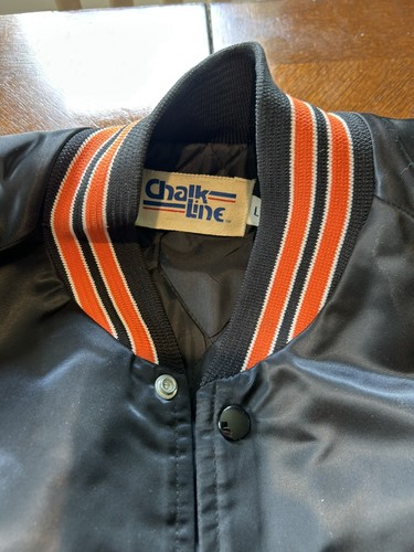 Giacca bomber vintage Baltimore Orioles taglia L cappotto baseball gesso anni 80 - Foto 8 di 14