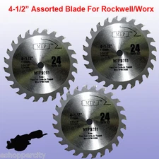 3X 4-1/2" Carbide Circular Saw Blade for ROCKWELL Compact RK3441K WORX Dewalt