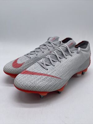 Nike Vapor 12 Elite SG Pro Wolf Grey Crimson AQ0595-061 Men's Size