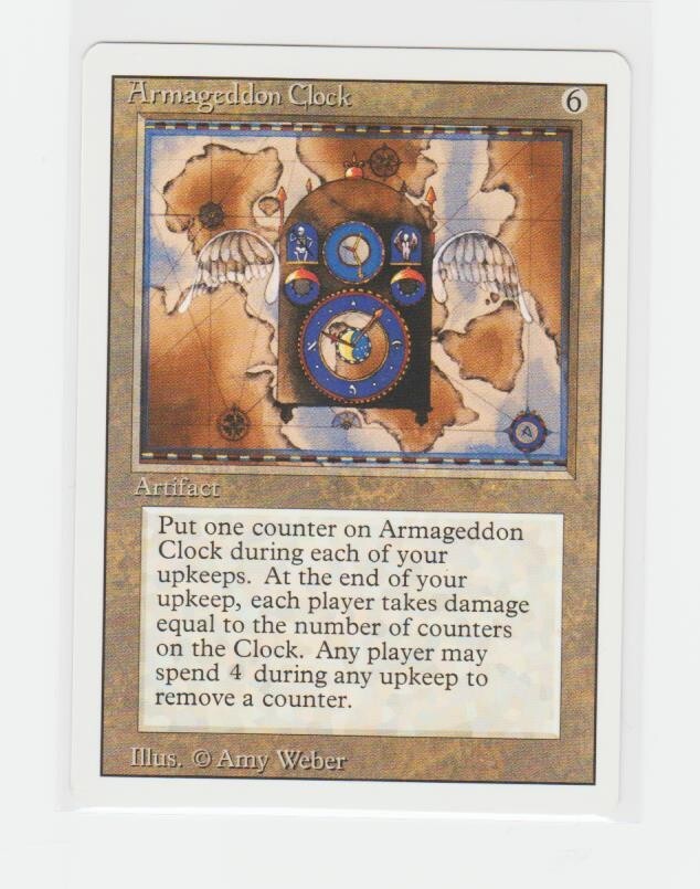 Magic the Gathering ~ MTG ~ 1x Armageddon Clock ~  M/NM ~ REVISED