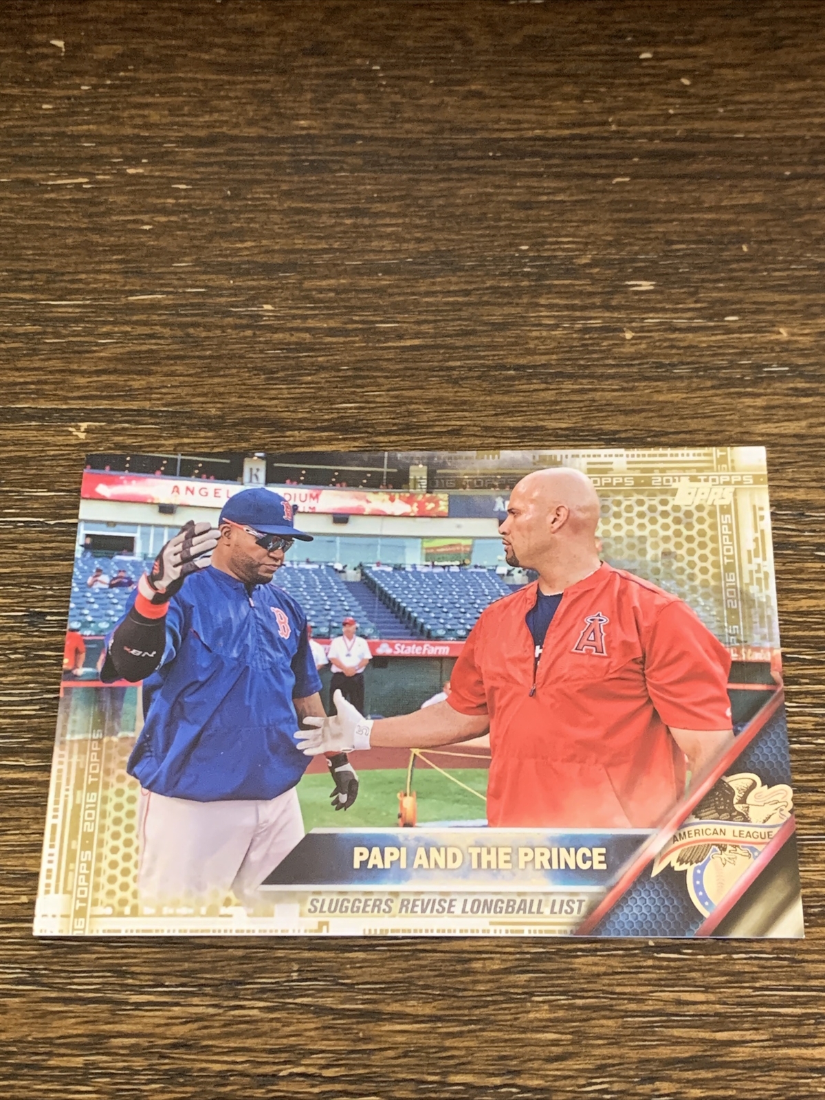 2016 TOPPS GOLD ALBERT PUJOLS DAVID ORTIZ #126 /2016 PAPI AND THE ...