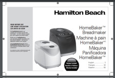 Hamilton Beach Bread Maker Models 29881 29881...