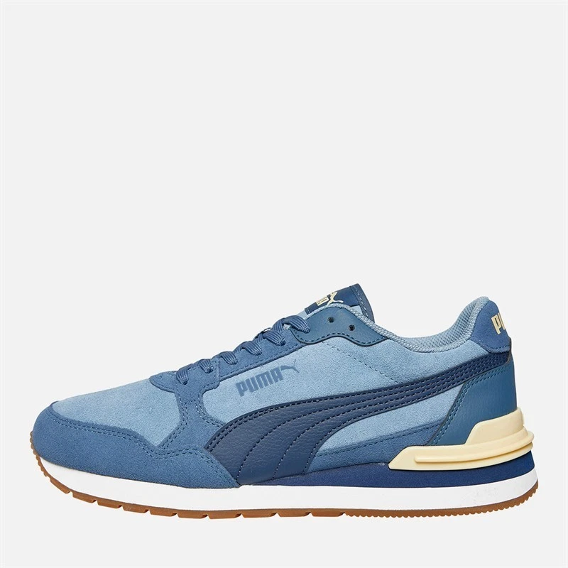 Puma Men's ST Runner V4 Suede Trainers in Blue Shoes