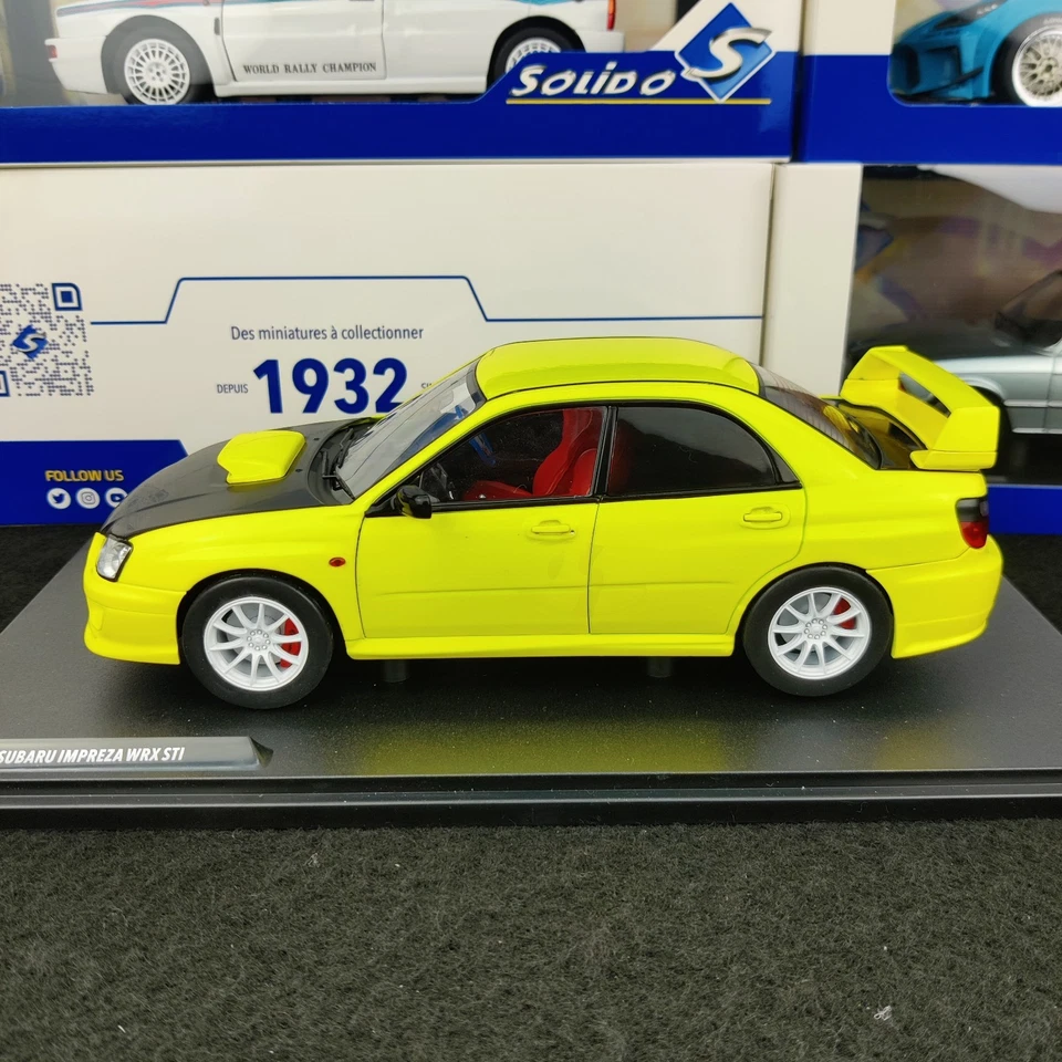 AUTO SOLIDA SUBARU IMPREZA WRX STI STREETFIGHTERS GIALLO 2003 1:18 NUOVA SCATOLA - Immagine 2 di 4