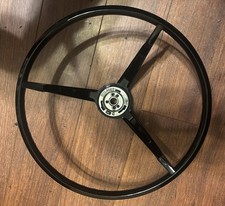 1967 Ford Mustang Steering Wheel C7zz-3600-m 3-spoke Black