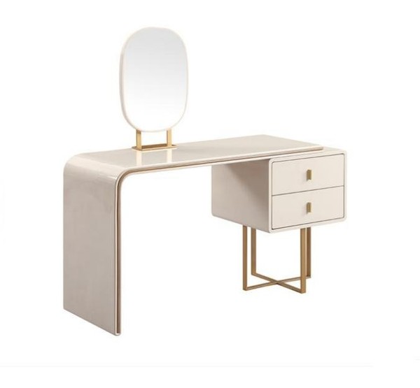 WeißEr Schminktisch Schlafzimmer MöBel Beistellkommode Spiegel 2Tlg Konsole-image