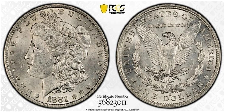 MS 62 Graded 1881 Year Morgan US Dollars (1878-1921) for sale | eBay