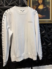 Calvin Klein Jeans Sudadera Para Hombre, Logo CK Manga Cuello Redondo Pullover