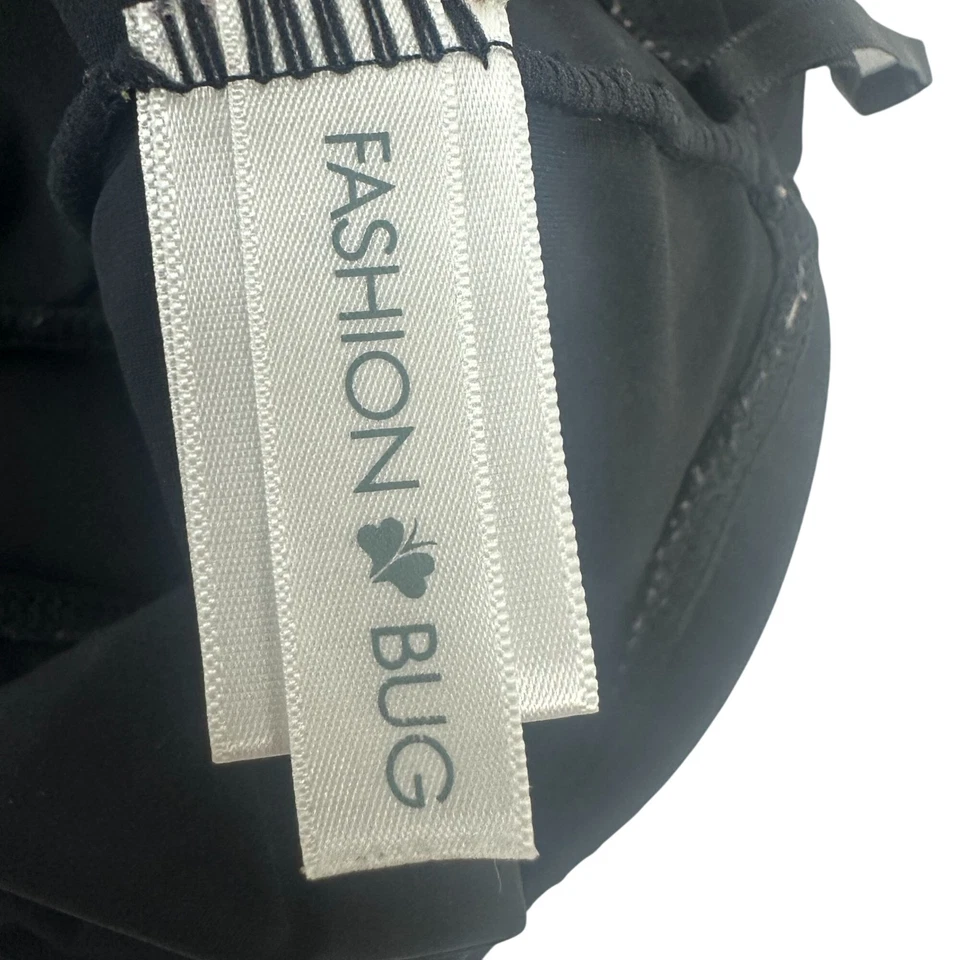 Fashion Bug Womens Black Swim Skort 16W Plus Size Stretch Comfortable - Image 4 of 4