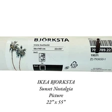 IKEA BJORKSTA Sunset Nostalgia Picture 22x55" (No Frame)