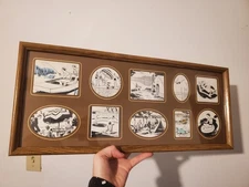 OOAK Upcycled Collage Frame Summer