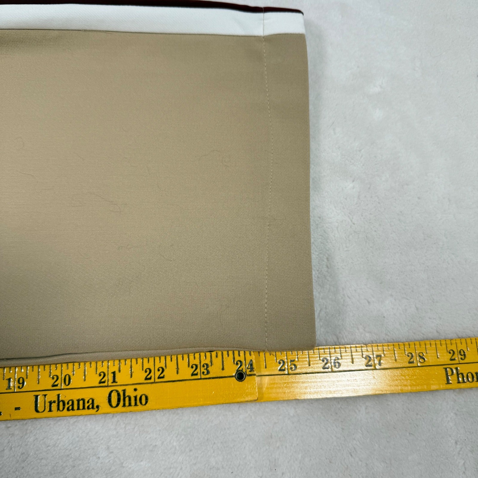 Zara Kids Beige Wide Leg Track Pants with Maroon White Stripe Size 13-14 thumbnail 5