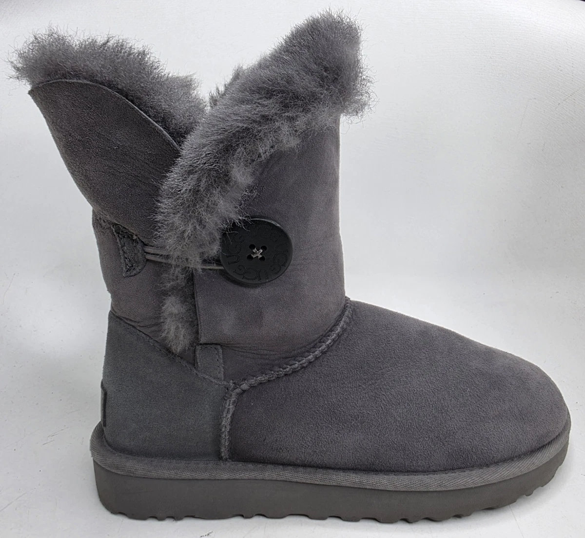 UGG Australia Bailey Button Gray Boots for Women for sale | eBay