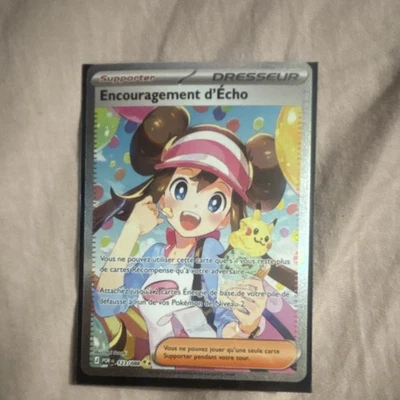 Nintendo Pokémon JCC Encouragement d'Écho 123/089 PCA Français Full Art Dresseur - Photo 1/2