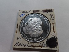 V81 Hawaii Honolulu (1963-1967) Kaimuki Jewel Shop Xmas G/F-$2.50 Token 2TC-77