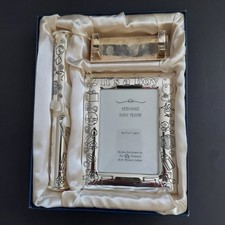 VTG Tiny Treasures Baby Keepsake Frame  Birth Certificate Holder w/ Stand - NIB