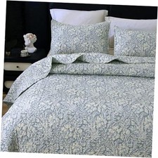 Botanical Quilt Set California California King 112" x 104" Beige Botanical