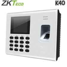 ZKteco K40 W/Battery Fingerprint Time Attendance System Biometric DC12V 1.5A