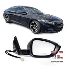Right Passenger Side Door Mirror For Honda Accord LX, Sport 3Pins-Right Black