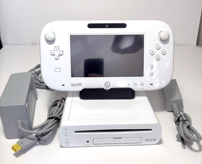 Nintendo Wii U White 8GB WUP001(02) Console Tested NO HDMI/STYLUS