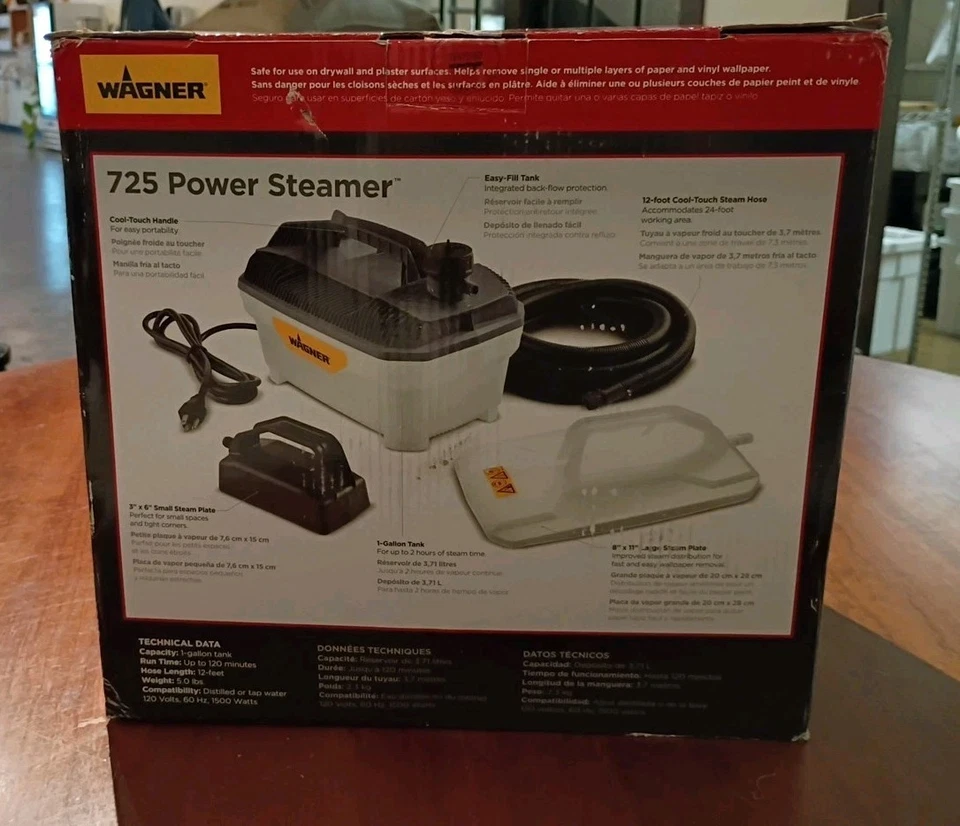 Vaporizador de papel tapiz Wagner 725 Power Steamer modelo 2418627 Foto 3 de 4