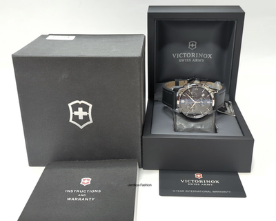 Victorinox Swiss Army 241479 Alliance Black Chronograph Dial Men