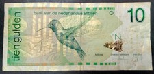 NL ANTILLEN ( CURACAO ) - 10 GULDEN 2001 - "KOLIBRI" - GEBRAUCHT !!