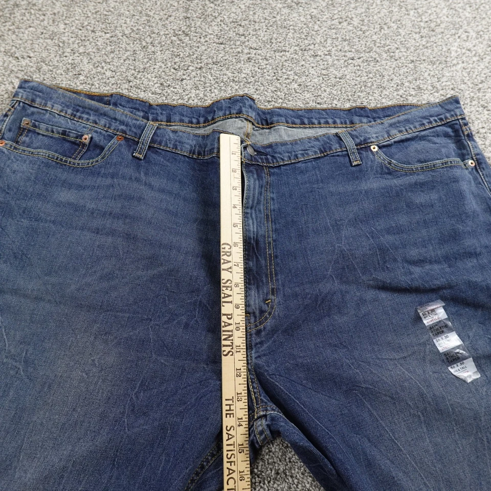 NEW Levis Jeans Mens 56X30 Dark Blue Denim Pants 541 Athletic Taper Flex Stretch - Image 4 of 4