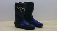Stivali da Moto Superbike Stradali in Pelle Alpinestars GPS Black-Blue TG 41 16