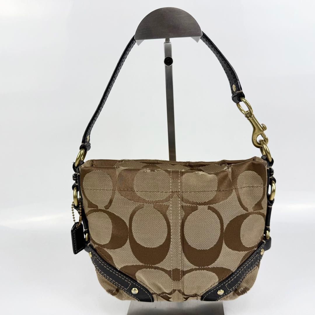 COACH One Shoulder Bag Accessory Pouch Canvas Brown  Authentic thumbnail 23