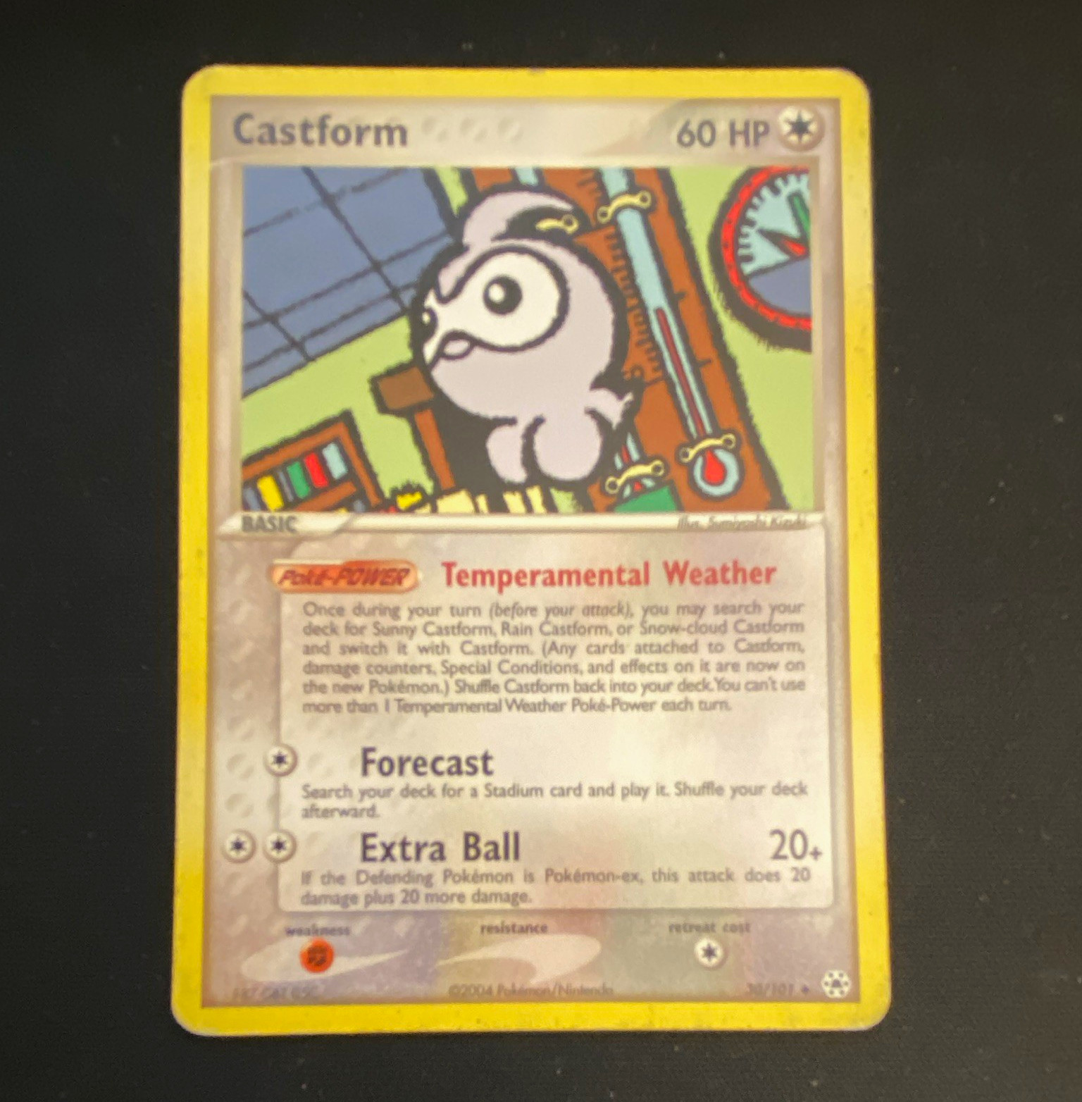Pokemon TCG Castform 30/101 Hidden Legends Uncommon MP