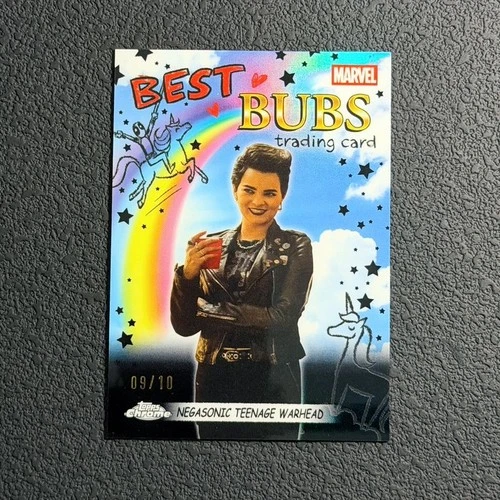 2025 Topps Chrome Marvel Deadpool Negasonic Teenage Warhead Best Bubs Black /10