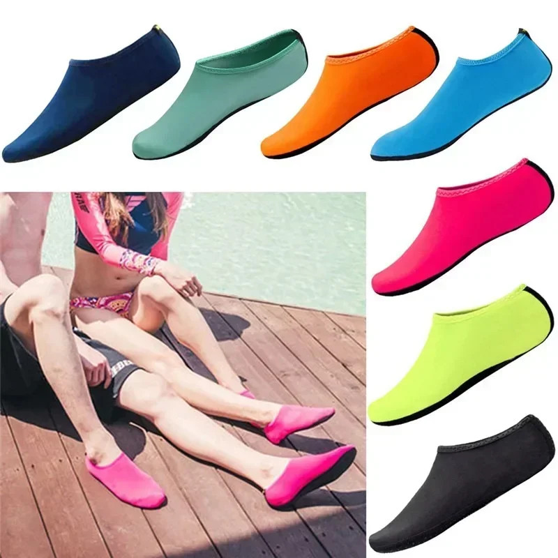 Zapatos de Agua Antideslizantes Unisex para Nadar Buceo Playa Verano Aqua Calcetines Planos