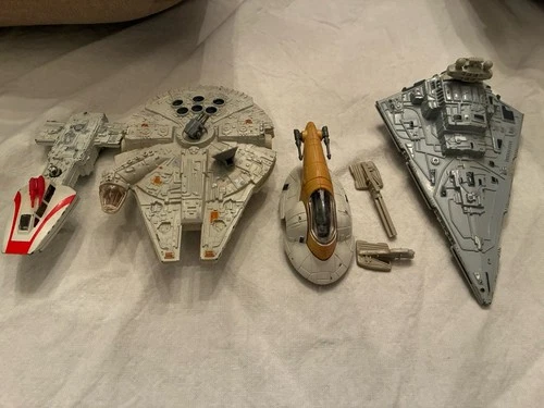 Star Wars 1979 Kenner Diecast Lot of 4 Vehicles Vintage Original