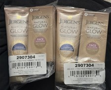 2X Jergens Natural Glow Face Moisturizer Fair to Medium Skin SPF 20 7.5 oz  2oz