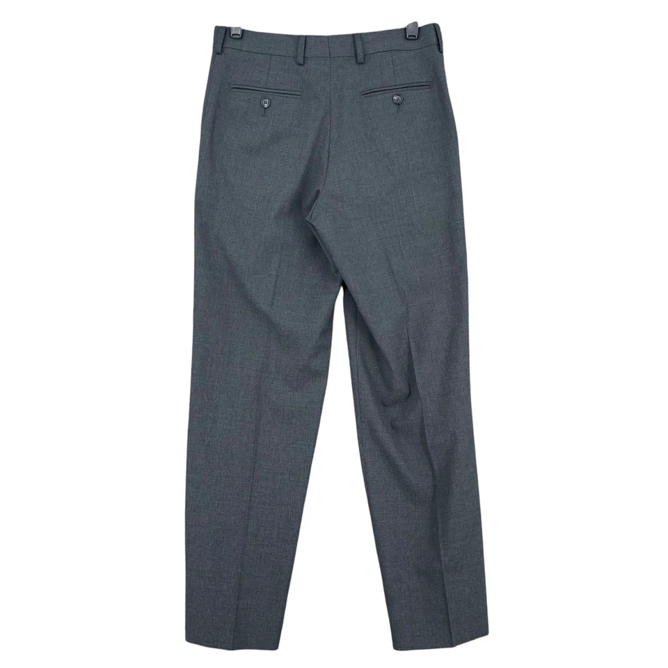 Pantalones de vestir Nordstrom para niños talla 16R gris frente plano uniforme escolar de carrera Foto 2 de 4