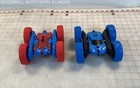 2 Spider-Man & Blue Double Sided R/C Stunt Cars - Works — photo 1