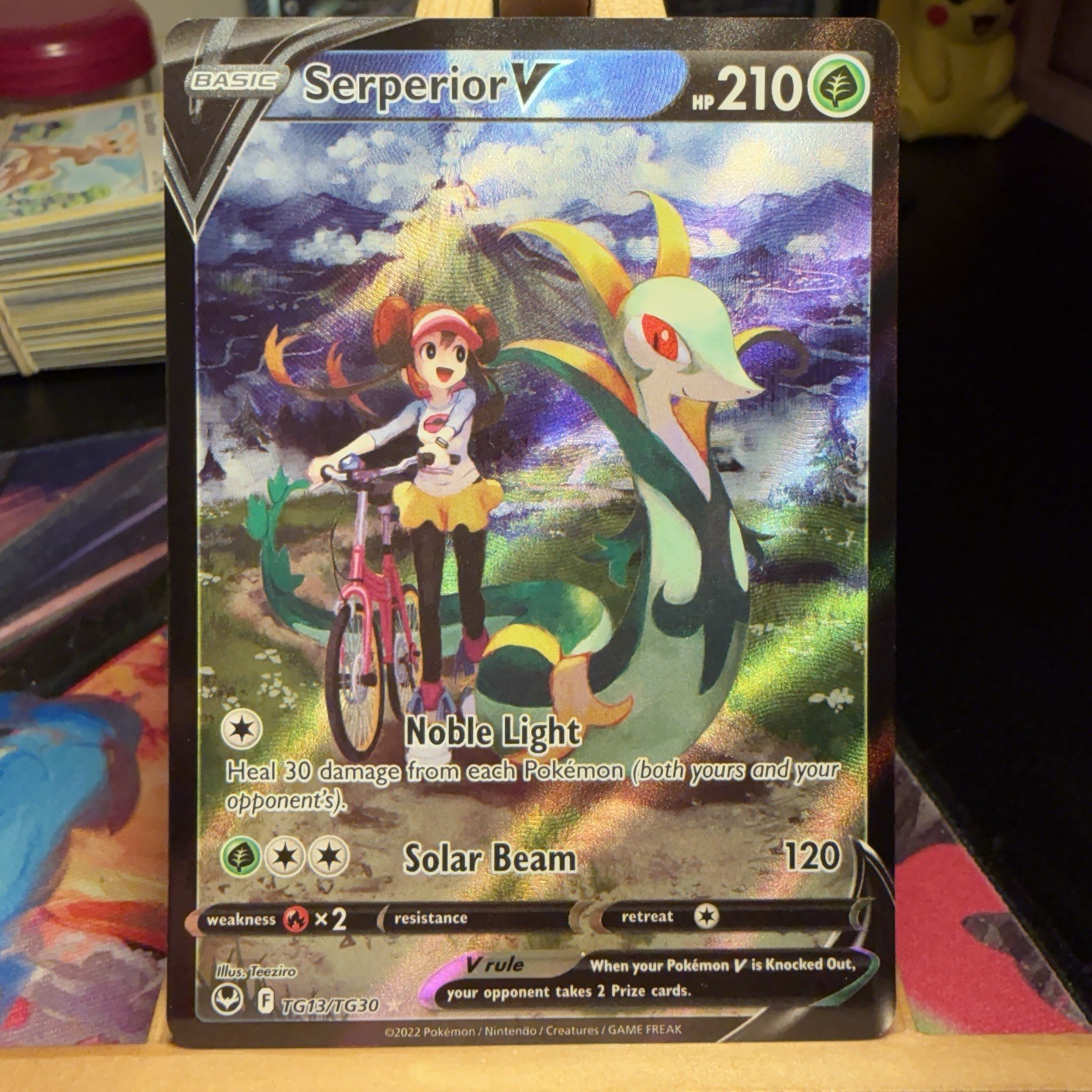 Serperior V TG13/TG30 Silver Tempest Trainer Gallery Holo Pokemon TCG MINT/NM