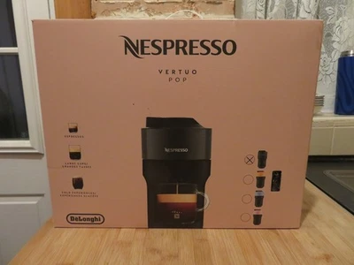 De'Longhi Nespresso Vertuo Pop Capsule Coffee Machine Black ENV90.B & Drip Tray
