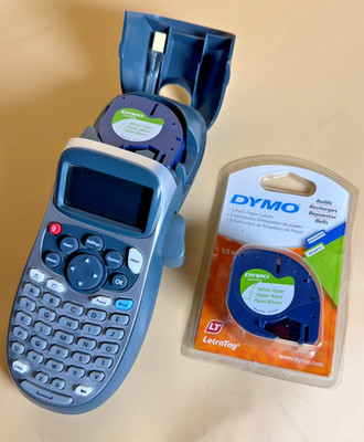 Dymo LetraTag LT-100H Handheld Label Maker Tested & Working Includes 1 Refill!