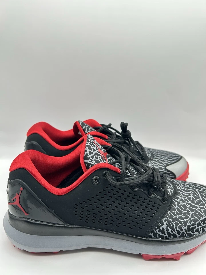 Zapatos de golf Jordan Trainer ST G USADOS para hombre talla 10,5 negro rojo 833359 001 RARO Foto 2 de 4