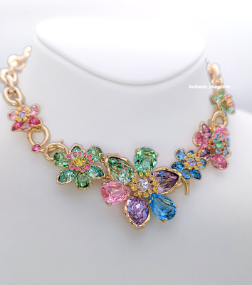NEW 100% Authentic SWAROVSKI Multicolor Crystal Flowers Idyllia
