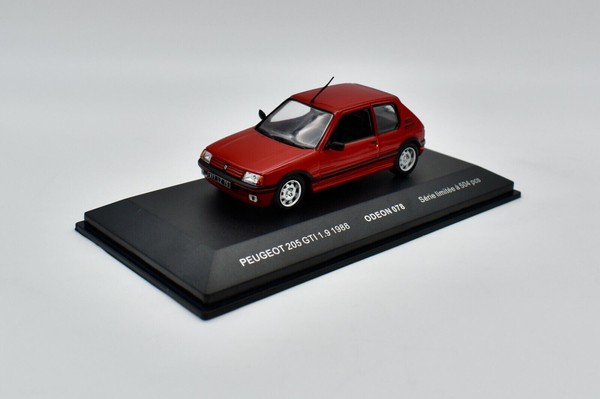 Peugeot 205 Gti 1.9 1988 Rot Odeon 078 1/43 Metall 504 StüCk Rot Rosso Rot-image