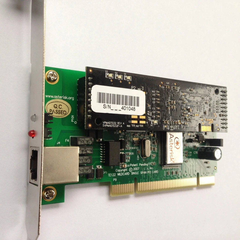 Asterisk Karten PCI TE122P E1 T1 Karte + Echo Hw, ISDN PRI ss7 Dahdi TE110P Free PBX - Bild 3 von 4